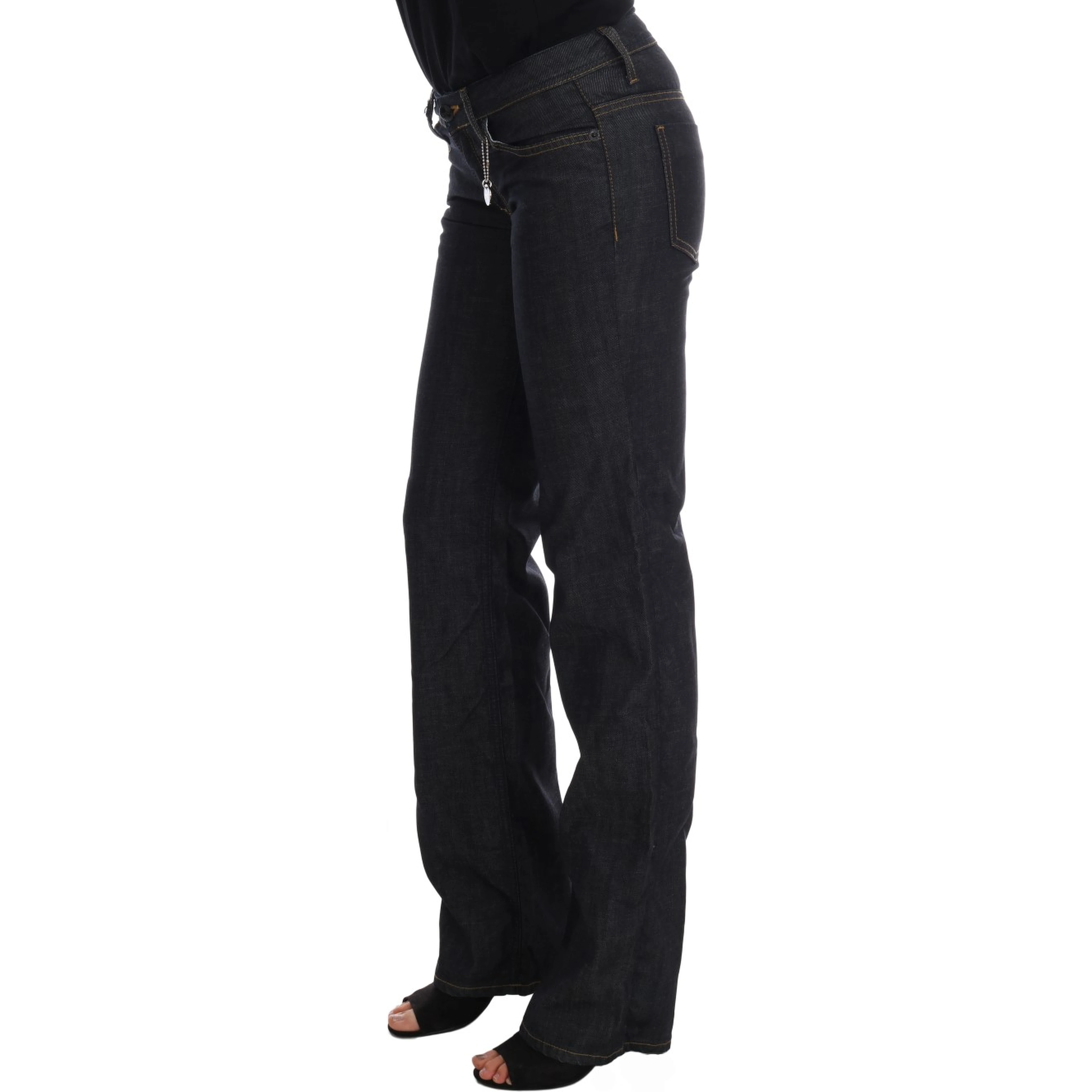 Dark Blue Cotton Classic Fit Jeans