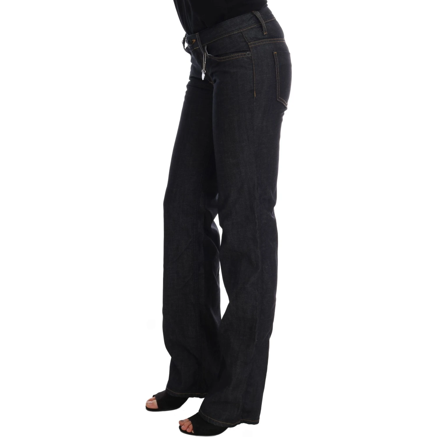 Dark Blue Cotton Classic Fit Jeans
