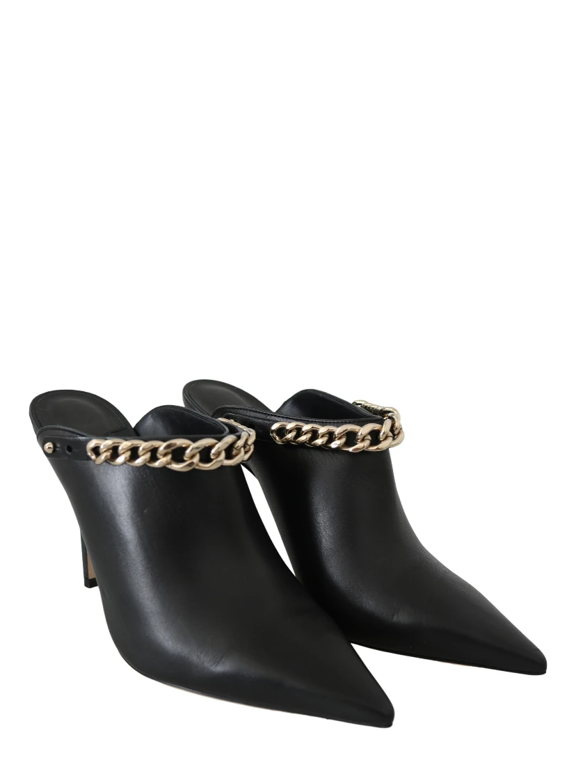 Black Calf Leather Lexx Pumps Shoes