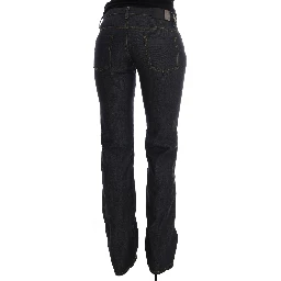 Dark Blue Cotton Classic Fit Jeans