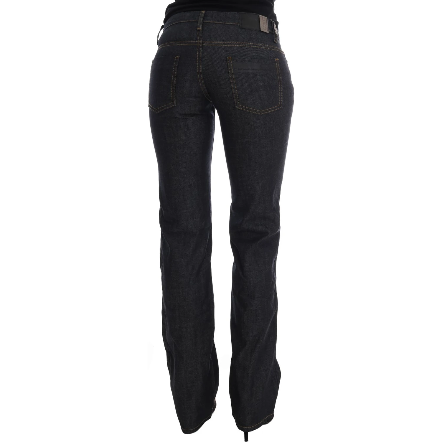 Dark Blue Cotton Classic Fit Jeans
