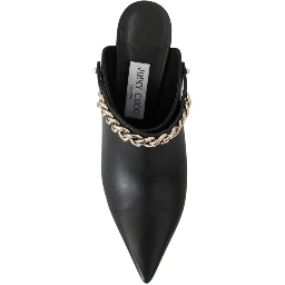 Black Calf Leather Lexx Pumps Shoes