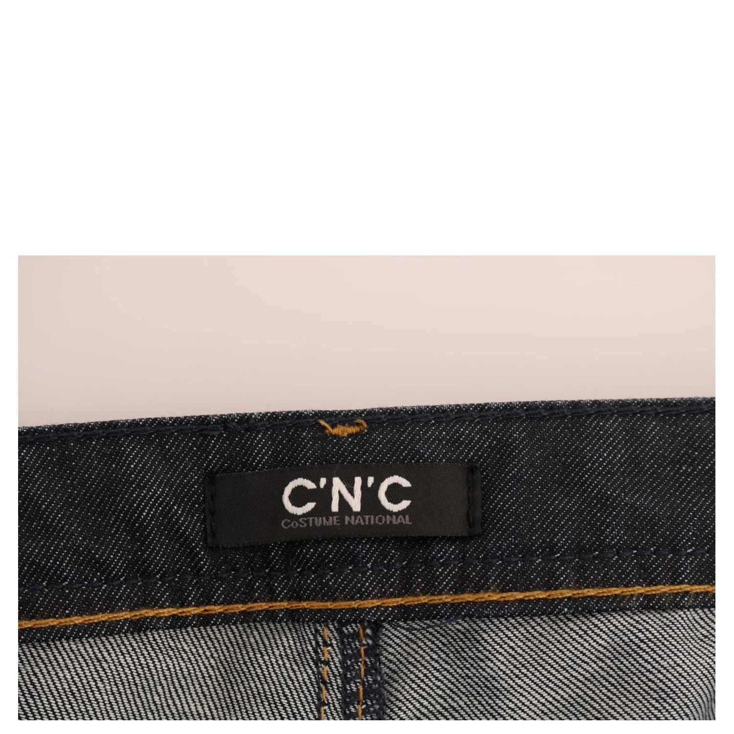 Dark Blue Cotton Classic Fit Jeans