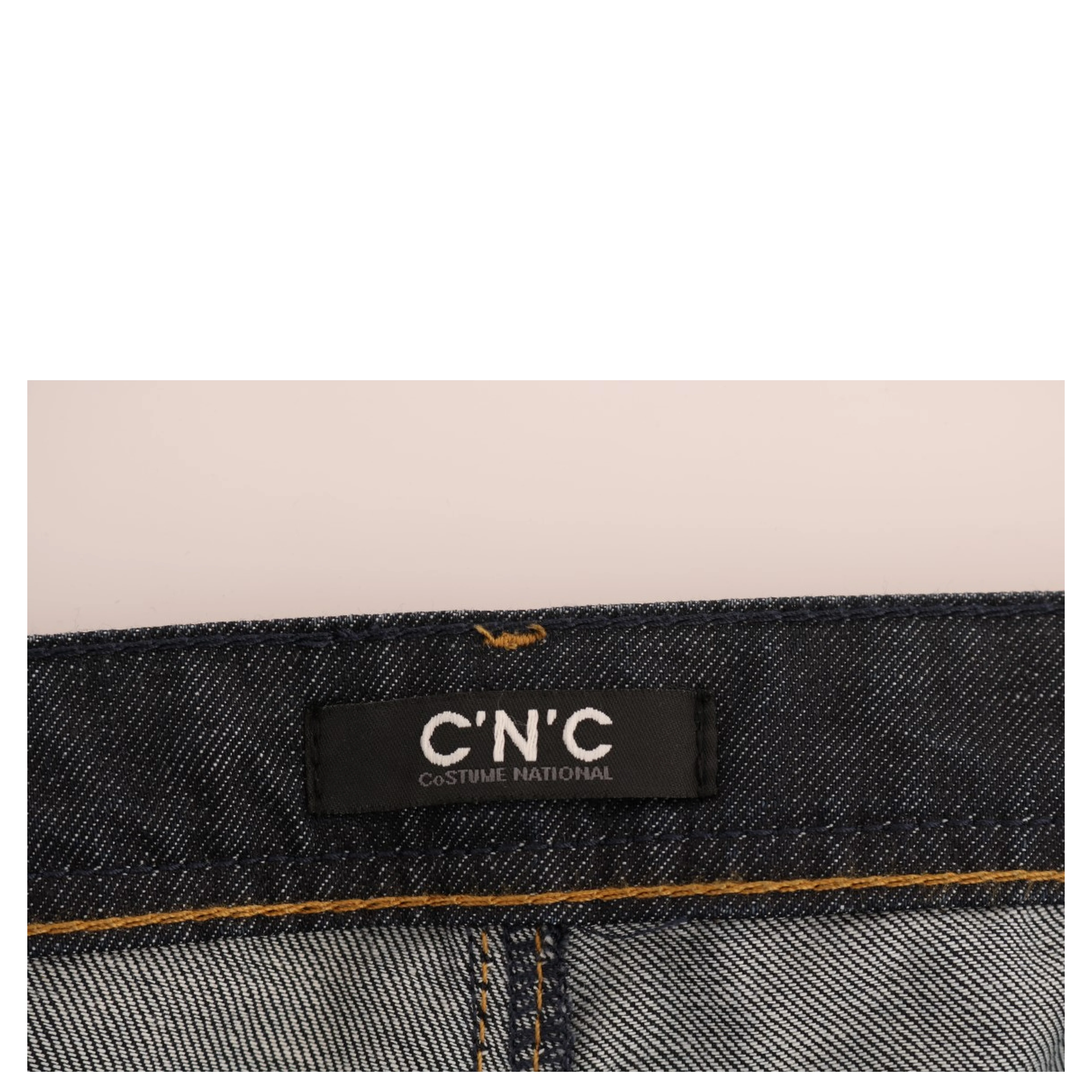 Dark Blue Cotton Classic Fit Jeans