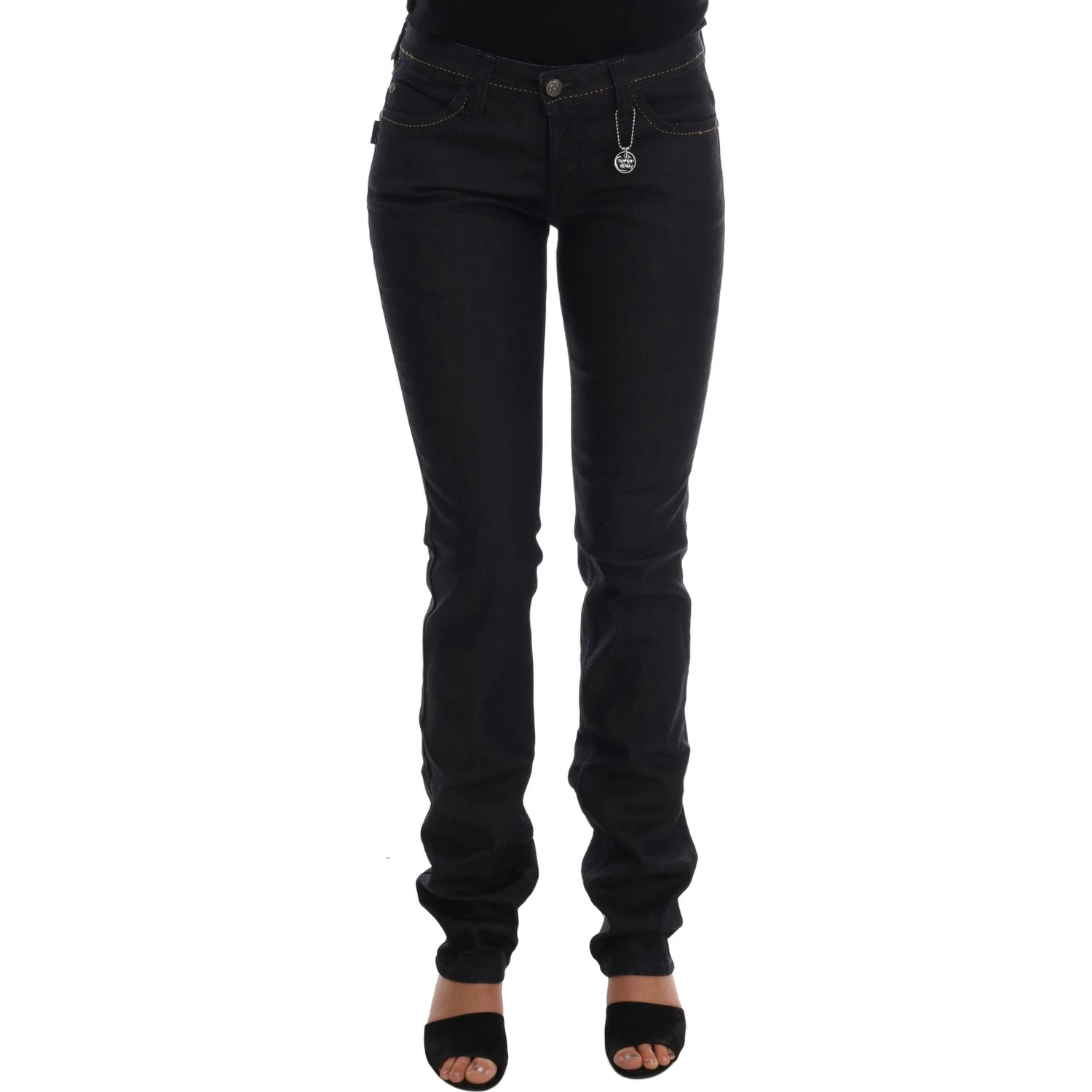 Blue Cotton Stretch Slim Fit Jeans