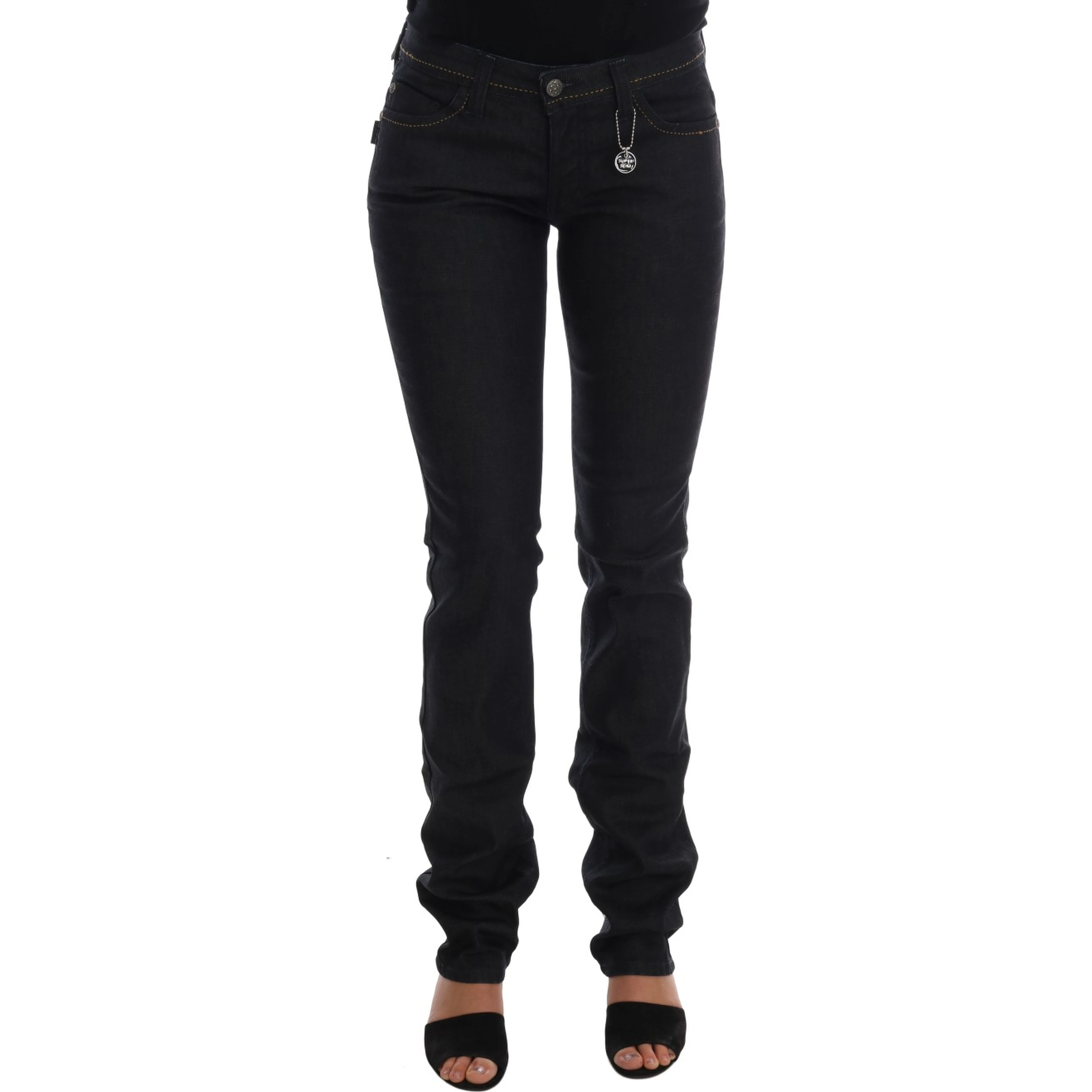 Blue Cotton Stretch Slim Fit Jeans
