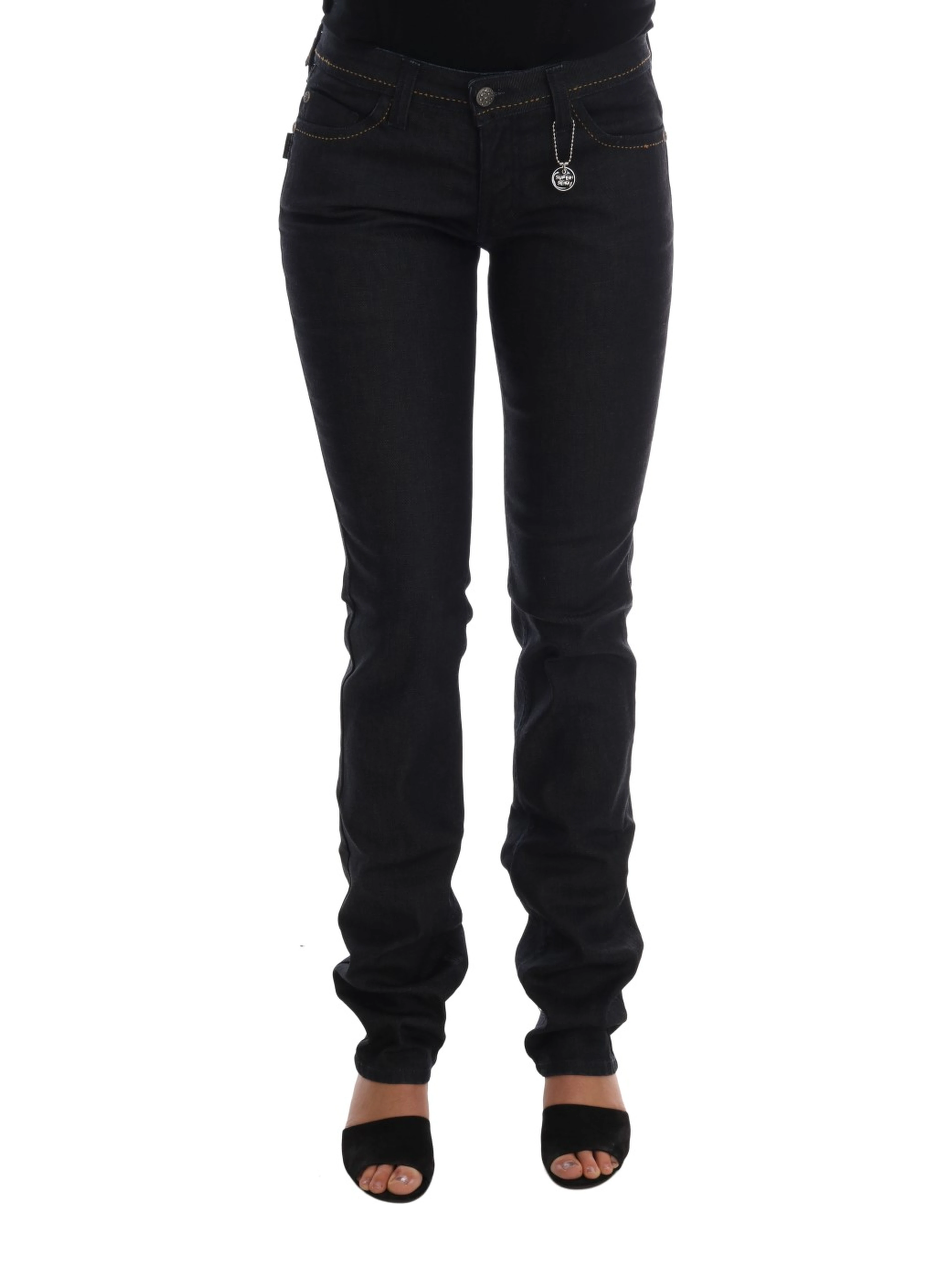 Blue Cotton Stretch Slim Fit Jeans