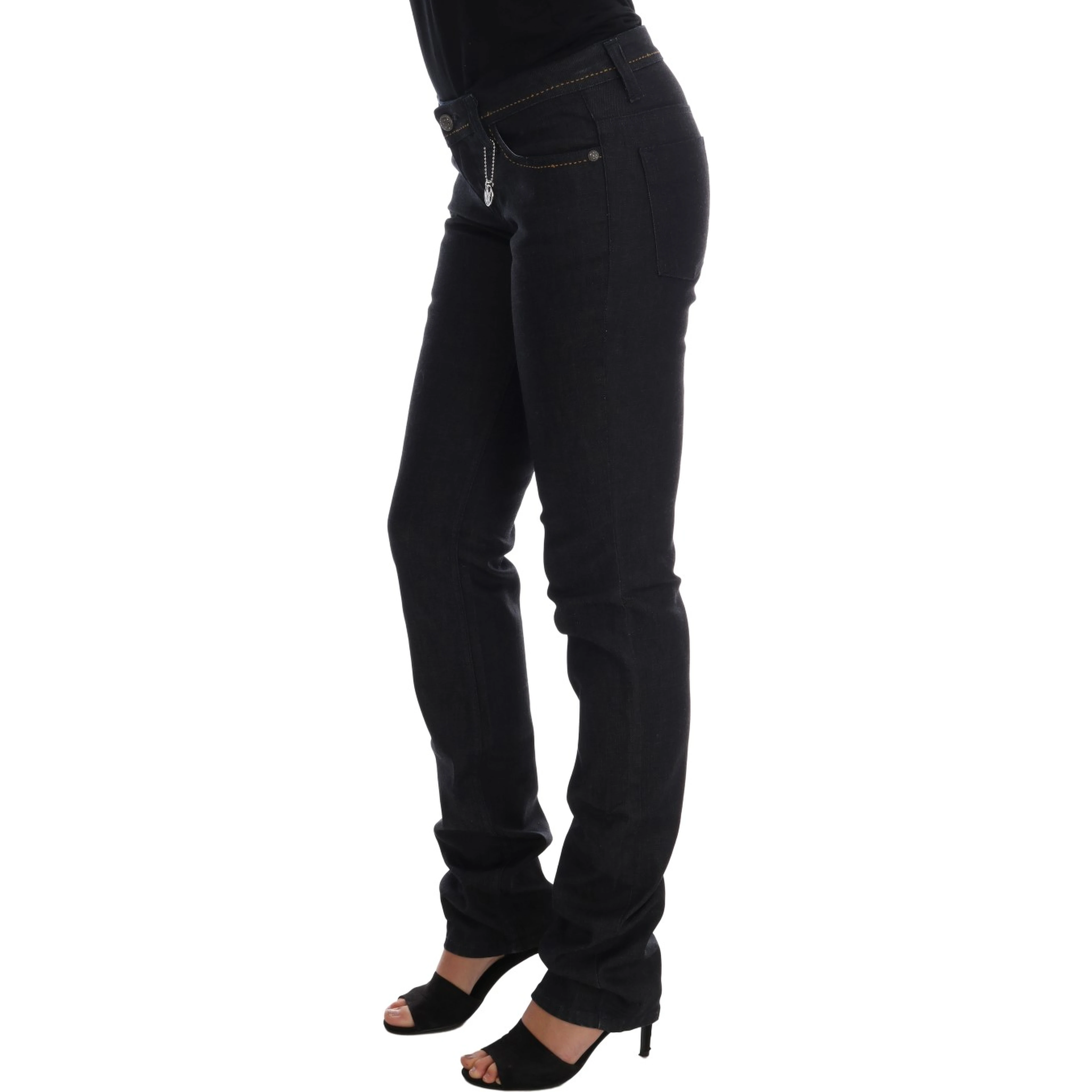 Blue Cotton Stretch Slim Fit Jeans