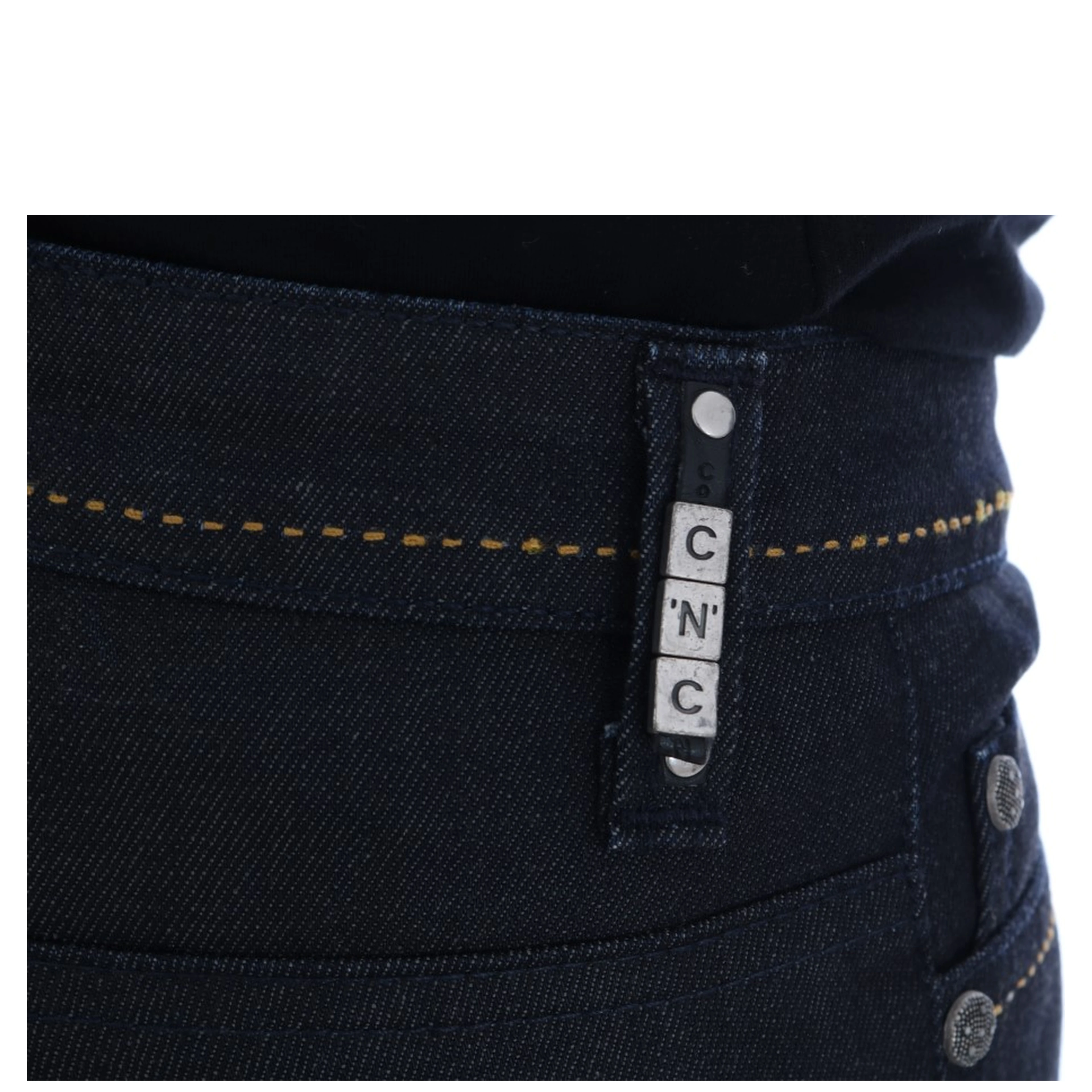 Blue Cotton Stretch Slim Fit Jeans