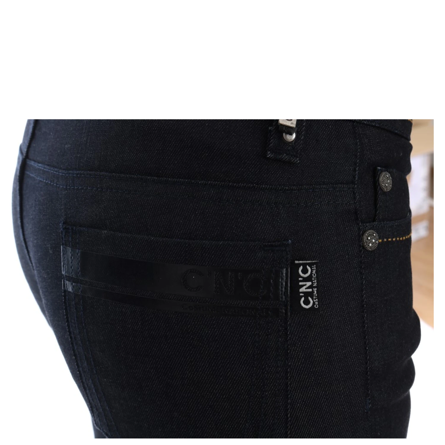 Blue Cotton Stretch Slim Fit Jeans