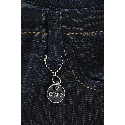 Blue Cotton Stretch Slim Fit Jeans