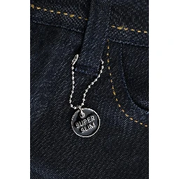 Blue Cotton Stretch Slim Fit Jeans