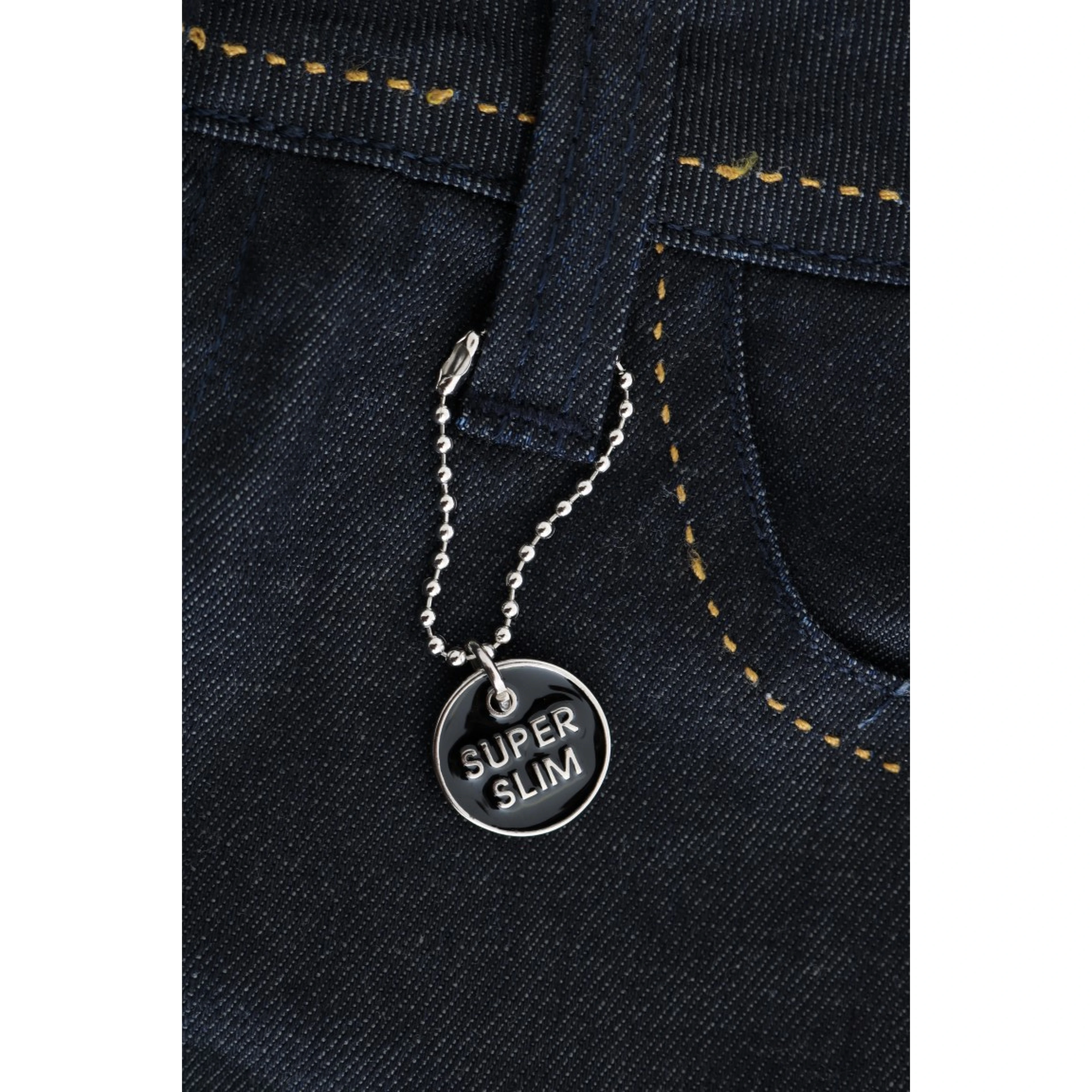 Blue Cotton Stretch Slim Fit Jeans