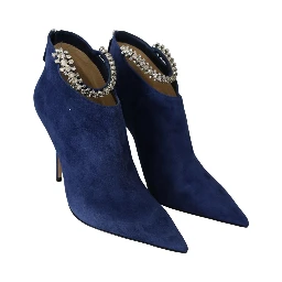 Pop Blue Leather Blaize 100 Boots Shoes