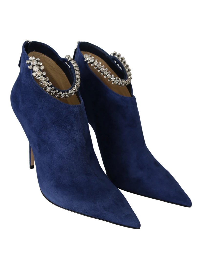 Pop Blue Leather Blaize 100 Boots Shoes