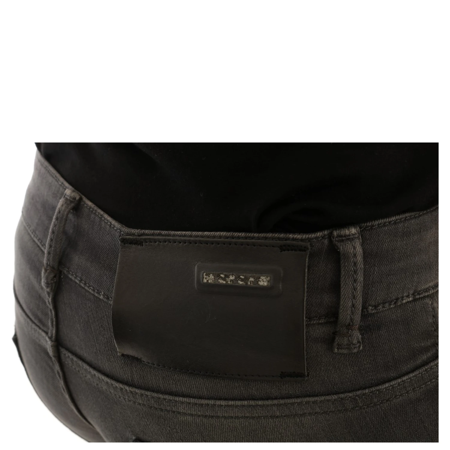 Gray Cotton Slim Fit Denim Jeans