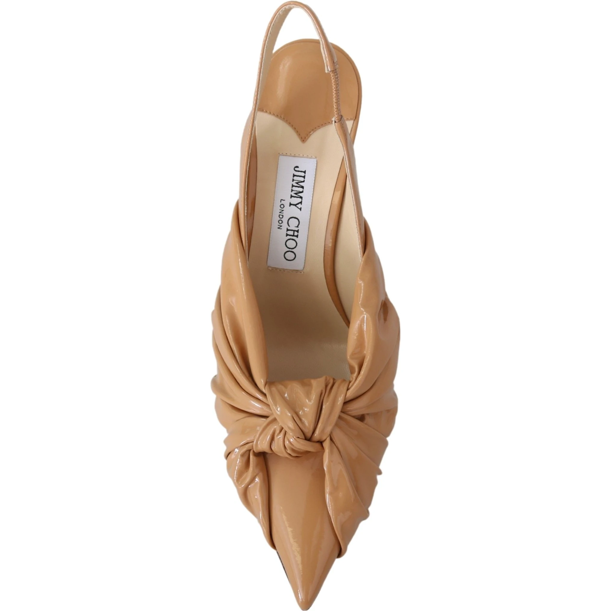 Caramel Brown Leather Annabell 85  Pumps