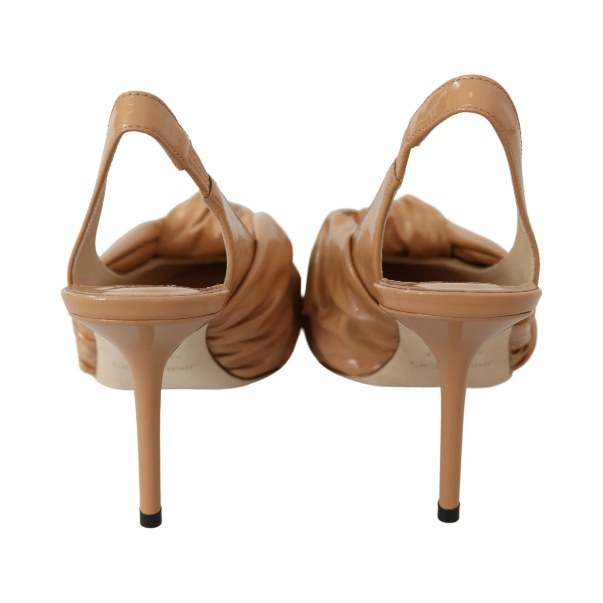 Caramel Brown Leather Annabell 85  Pumps