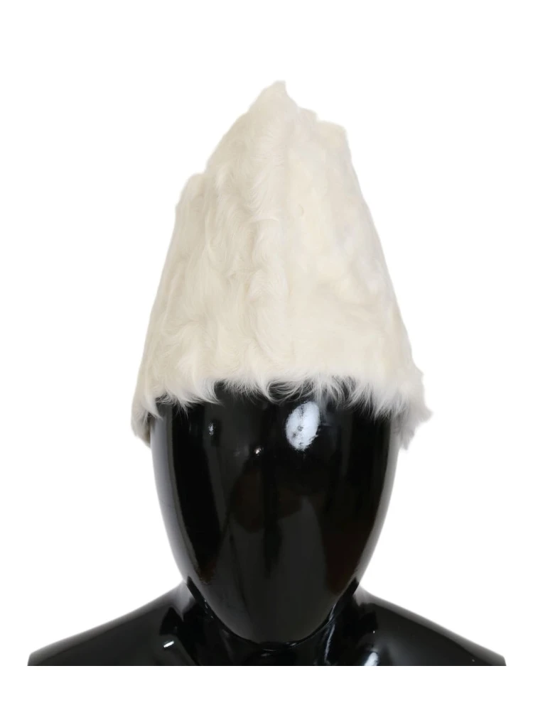 White Xiangao Lamb Fur Beanie alternative