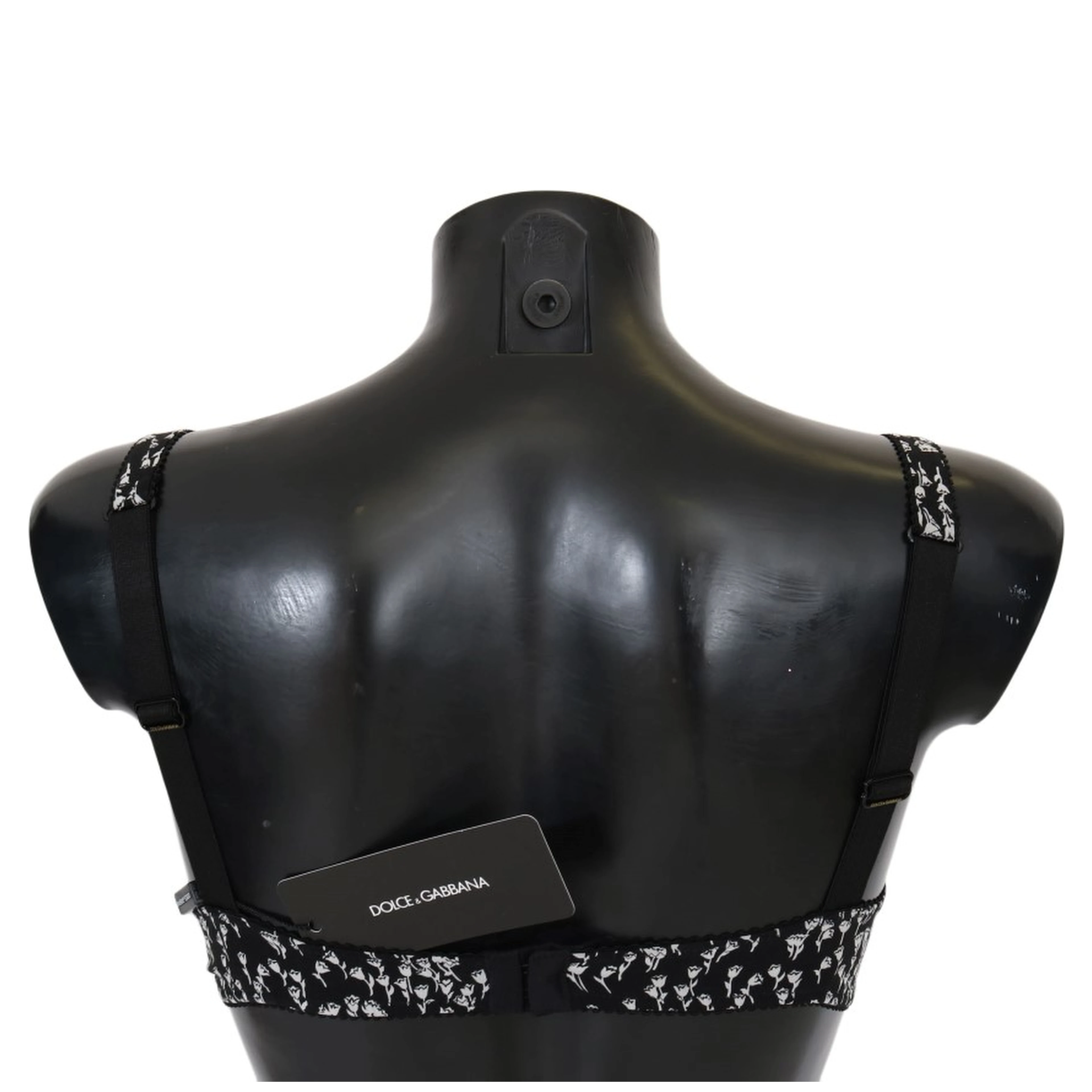 Black Silk White Lace Stretch Underwear Bra