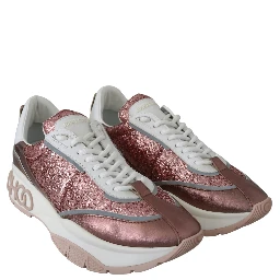 Pink Candyfloss Leather Raine Sneakers