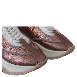 Pink Candyfloss Leather Raine Sneakers