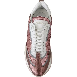 Pink Candyfloss Leather Raine Sneakers