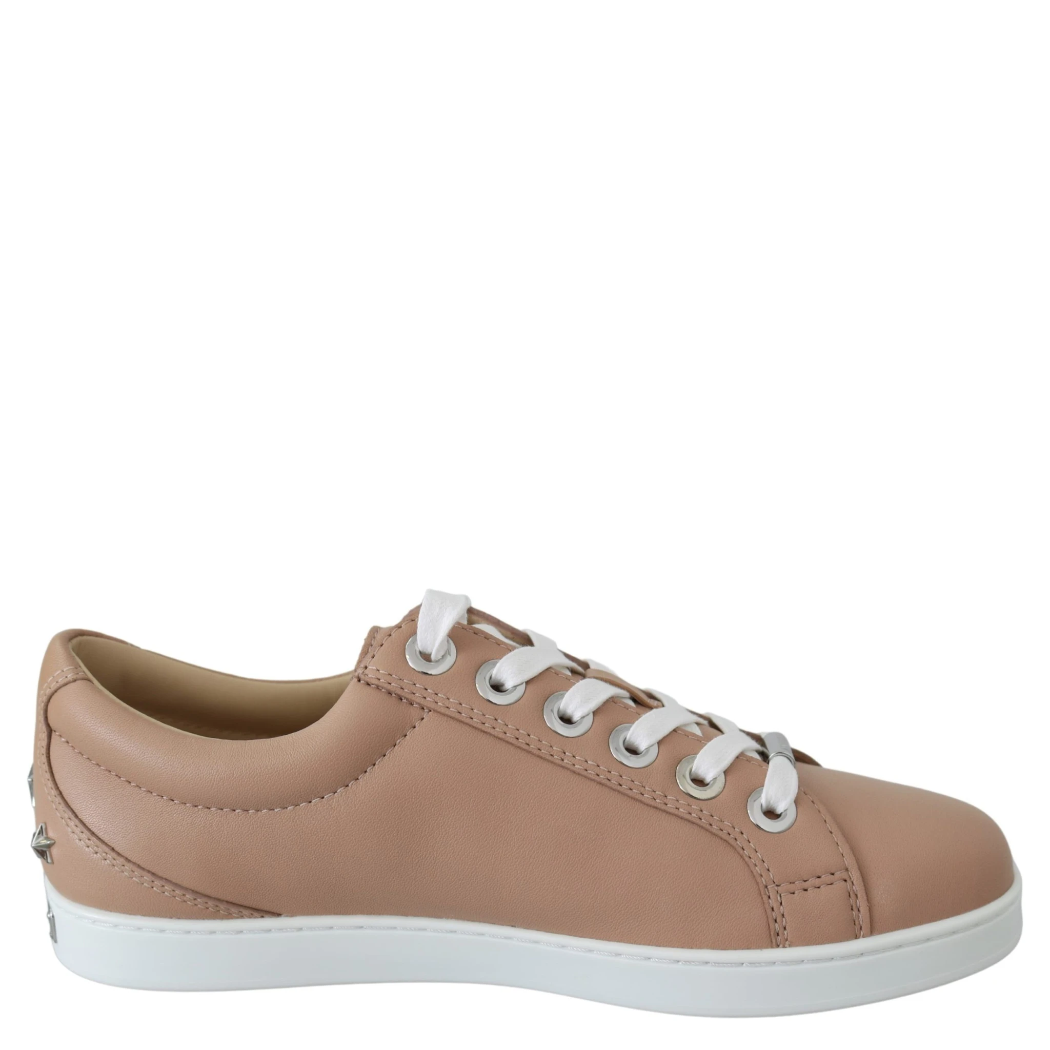 Powder Pink Leather Cash Sneakers