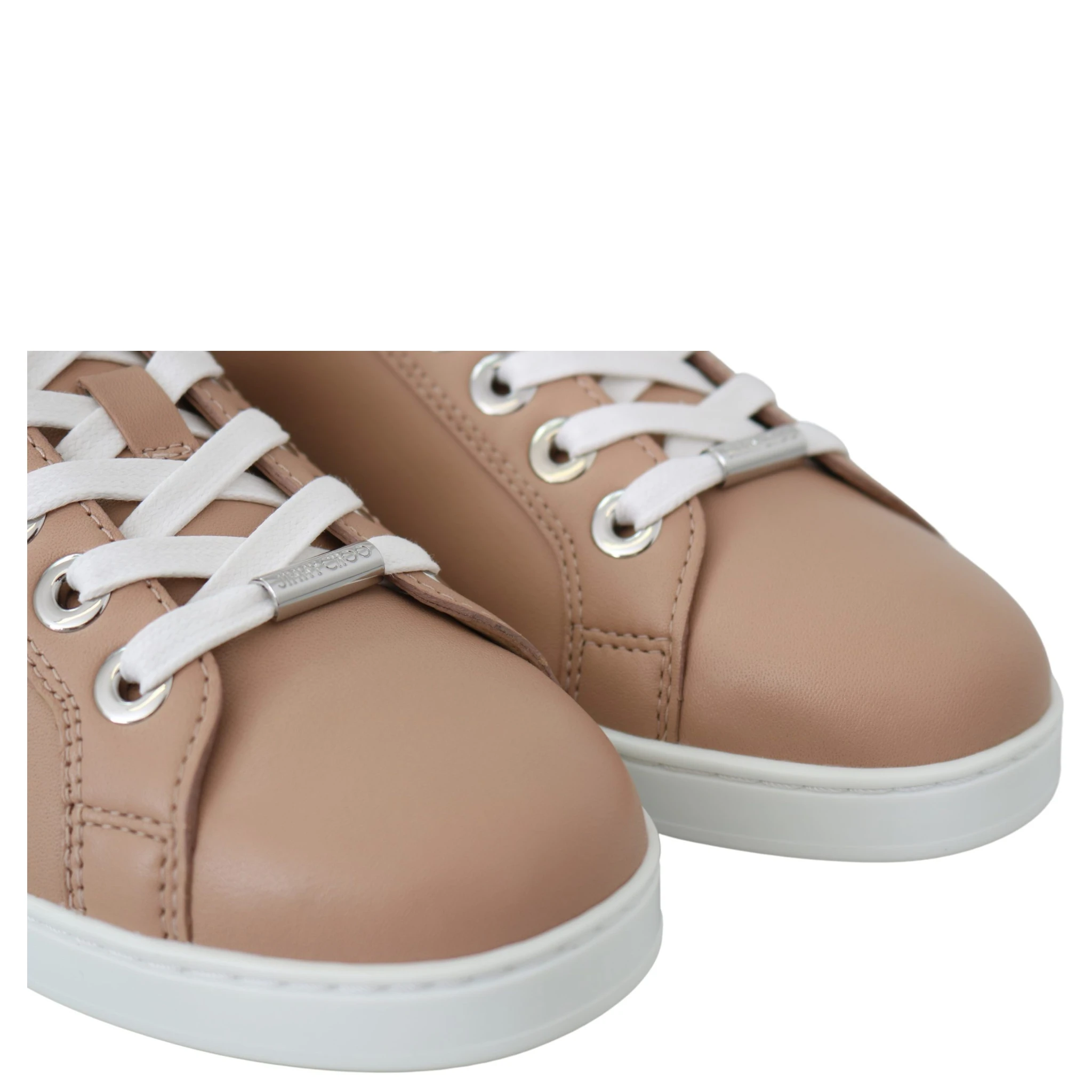 Powder Pink Leather Cash Sneakers