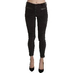 Brown Velvet Capri Cropped Cotton Pants