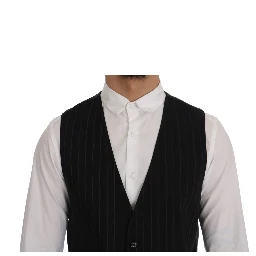 Black STAFF Cotton Striped Vest