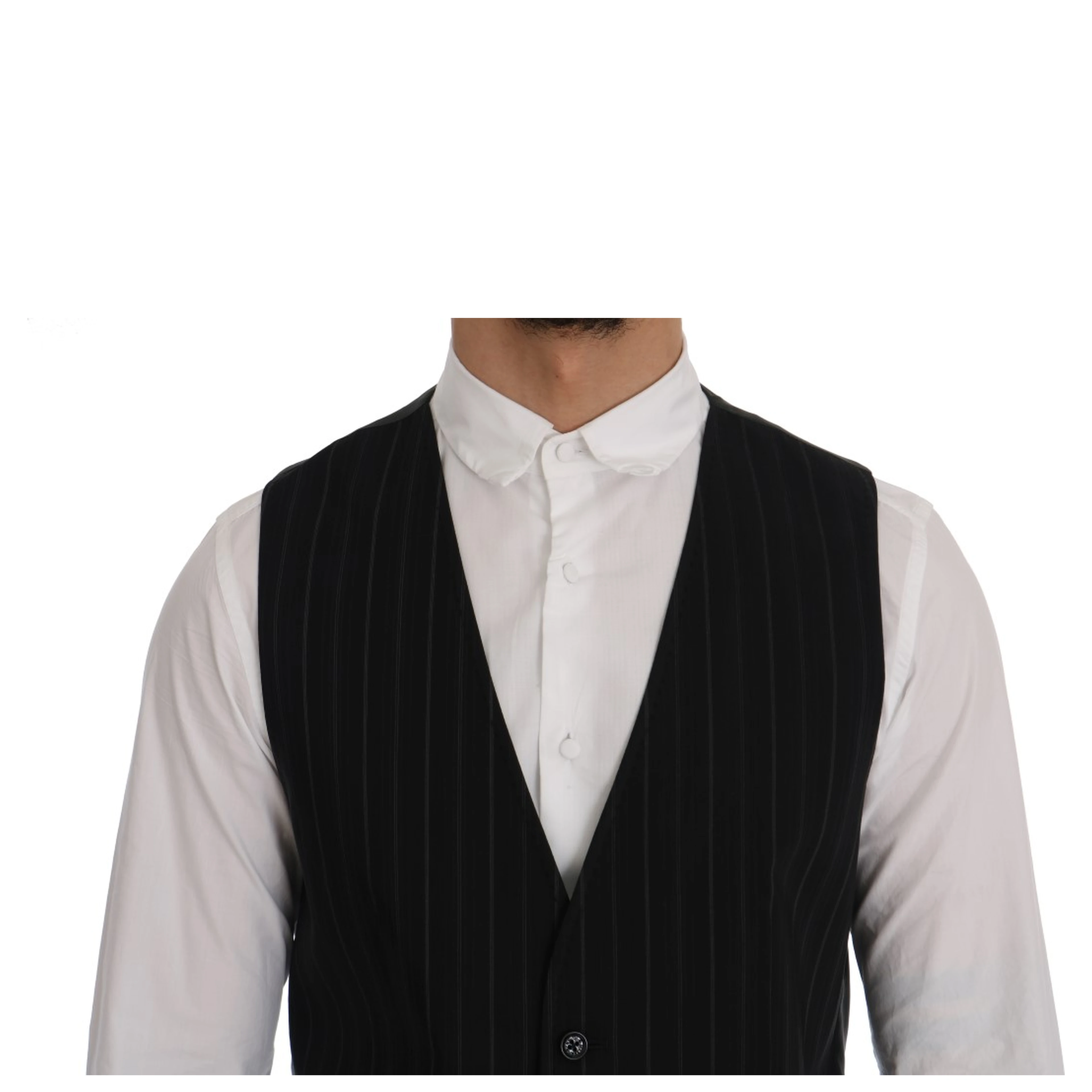 Black STAFF Cotton Striped Vest