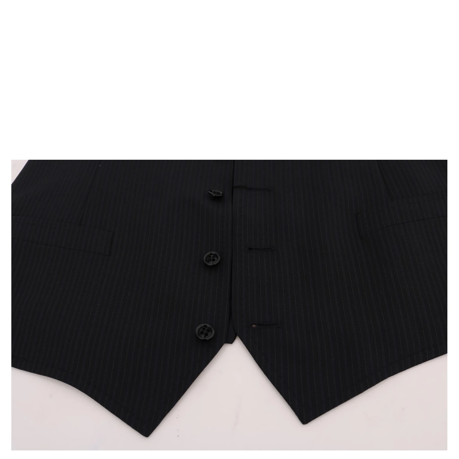Black STAFF Wool Striped Vest
