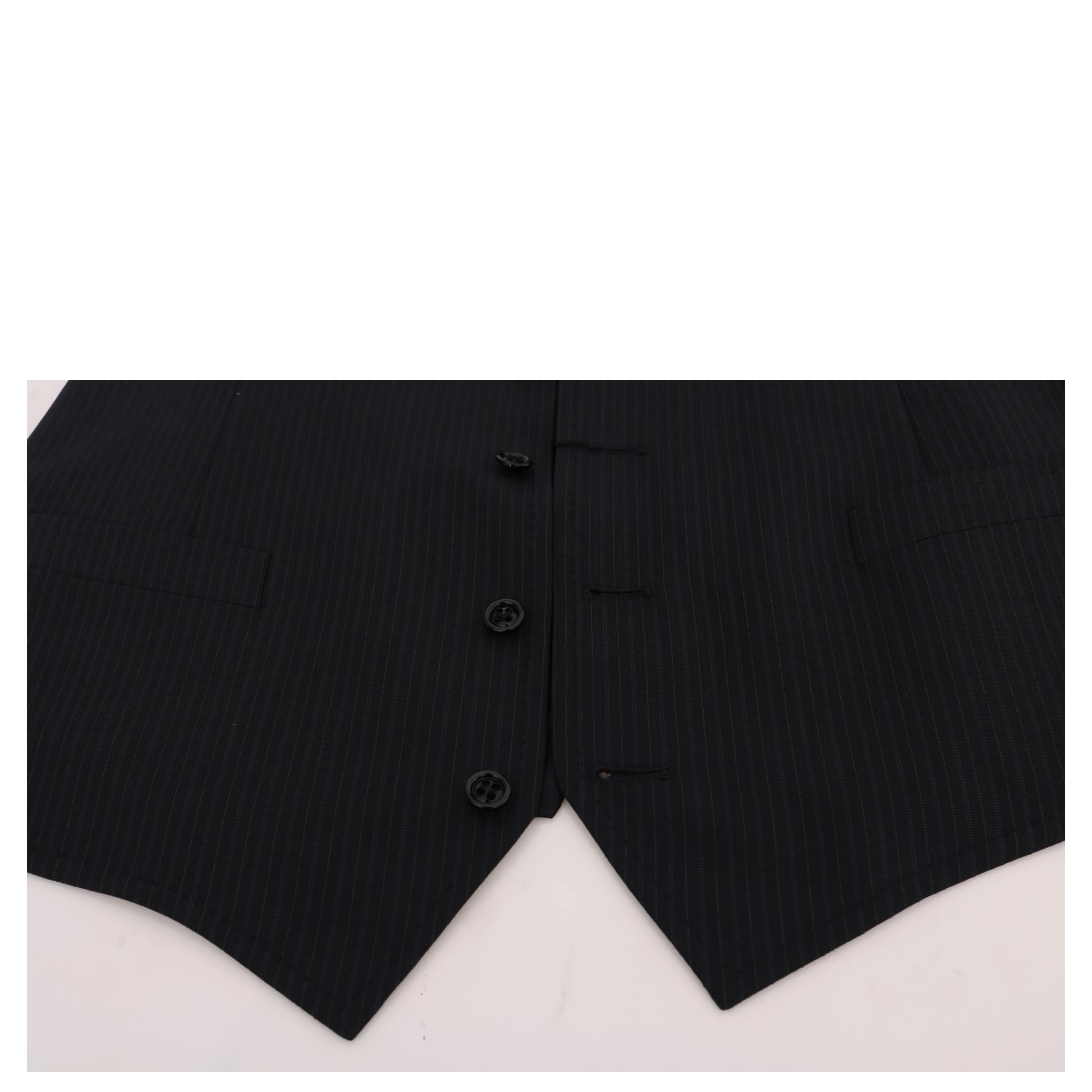Black STAFF Wool Striped Vest
