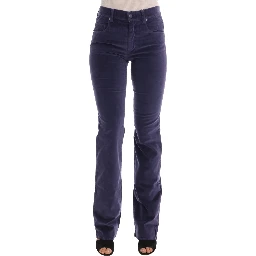 Purple Corduroy Stretch Bootcut Pants
