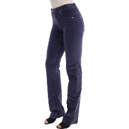 Purple Corduroy Stretch Bootcut Pants