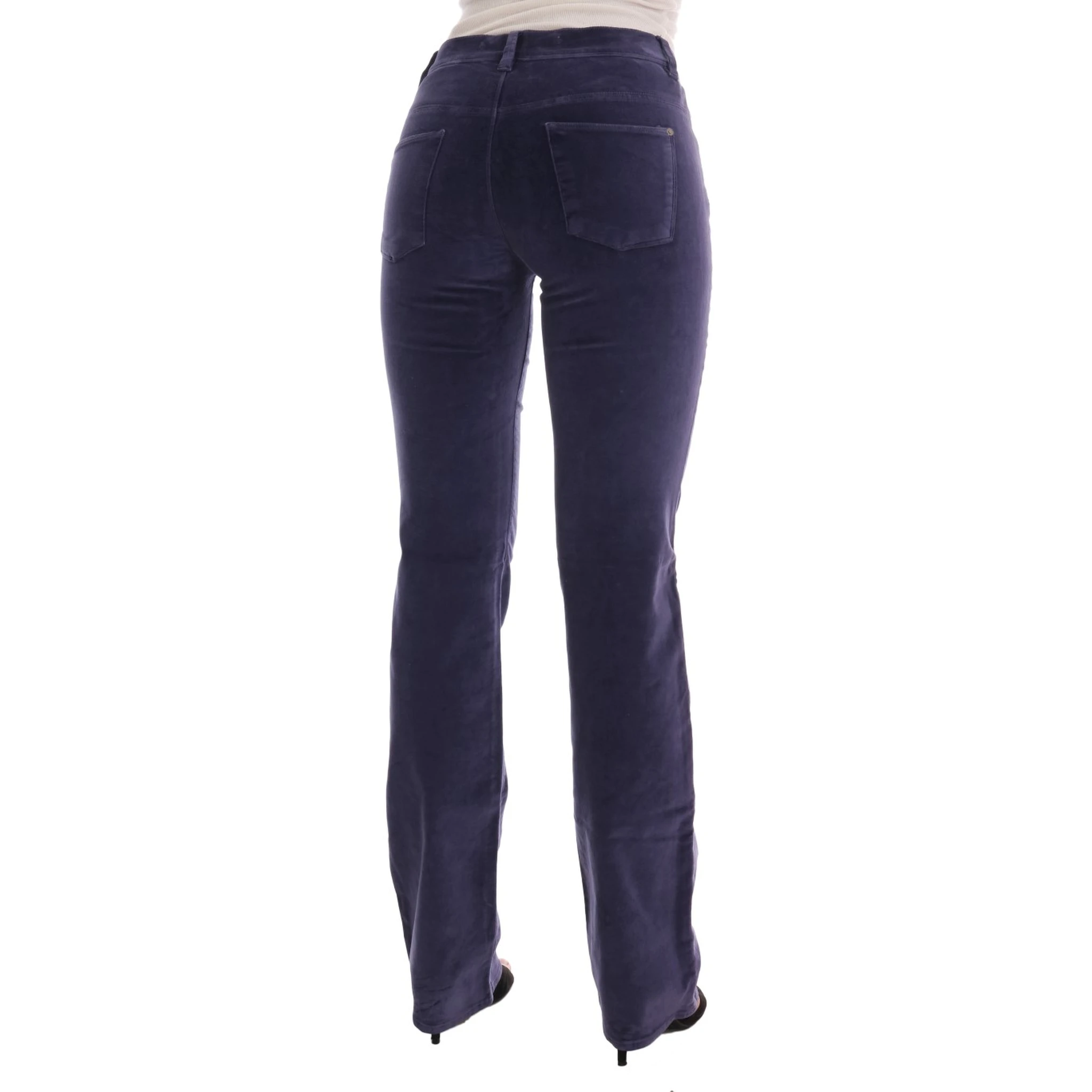 Purple Corduroy Stretch Bootcut Pants