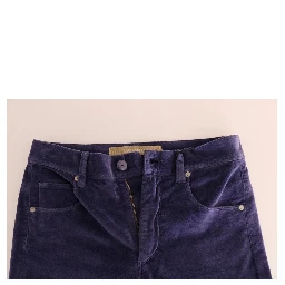 Purple Corduroy Stretch Bootcut Pants