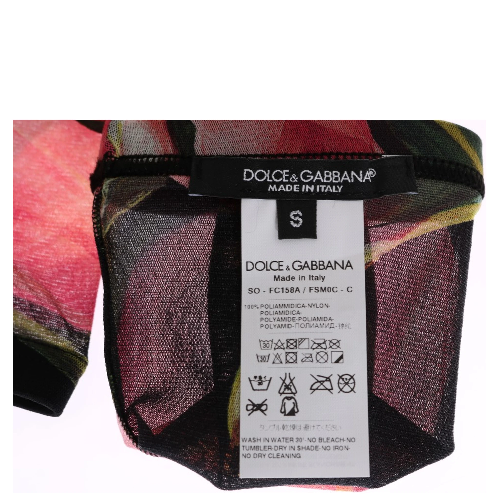 Multicolor Floral Tulip Nylon Socks