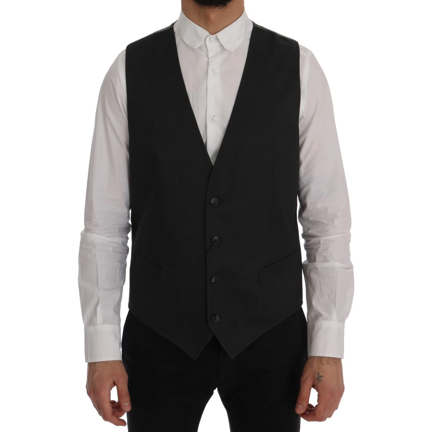 Gray STAFF Cotton Rayon Vest