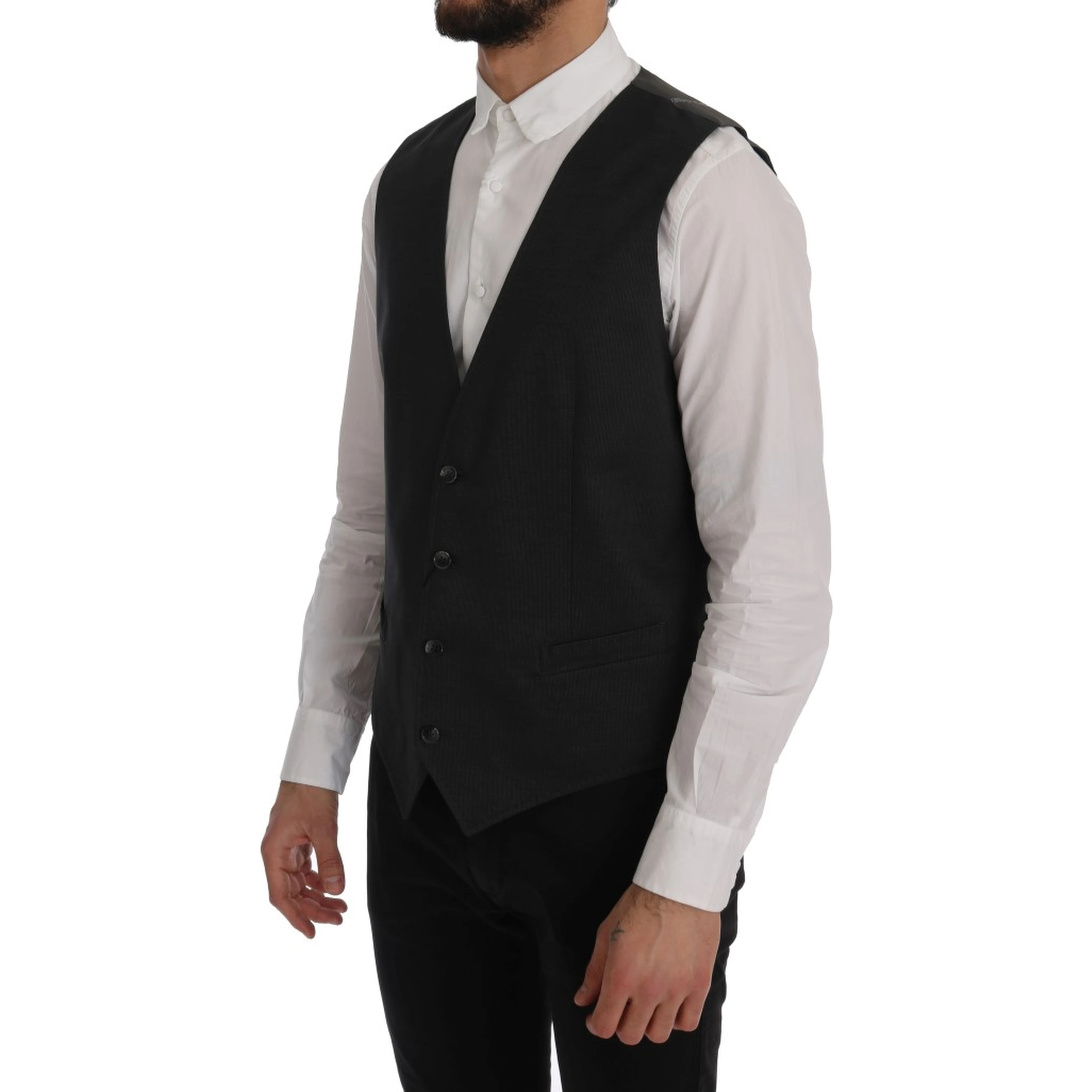 Gray STAFF Cotton Rayon Vest