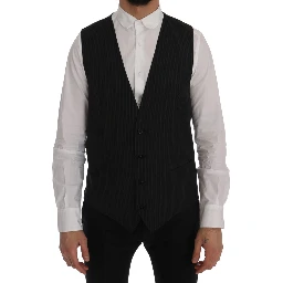 Gray Wool Stretch Vest