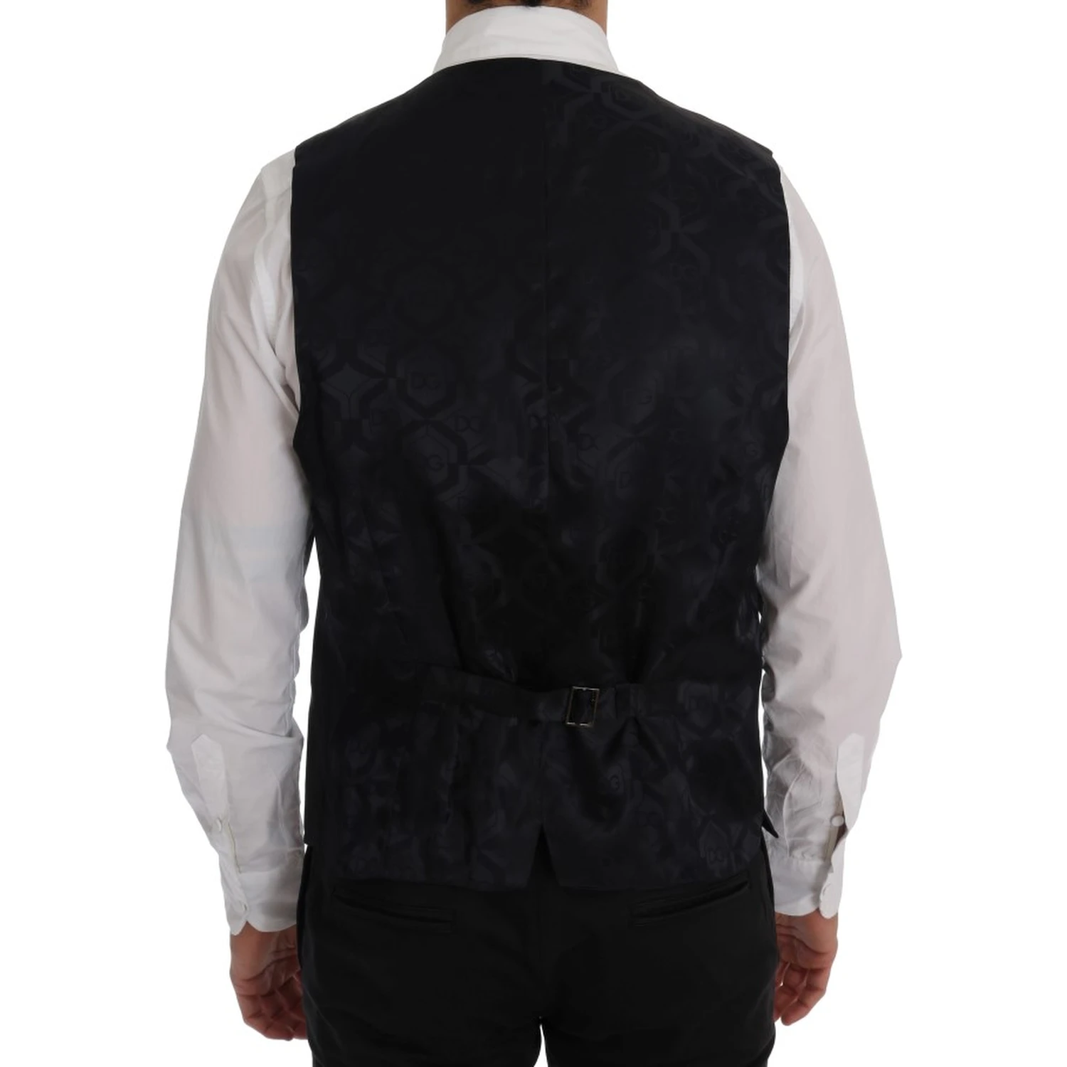Gray Wool Stretch Vest