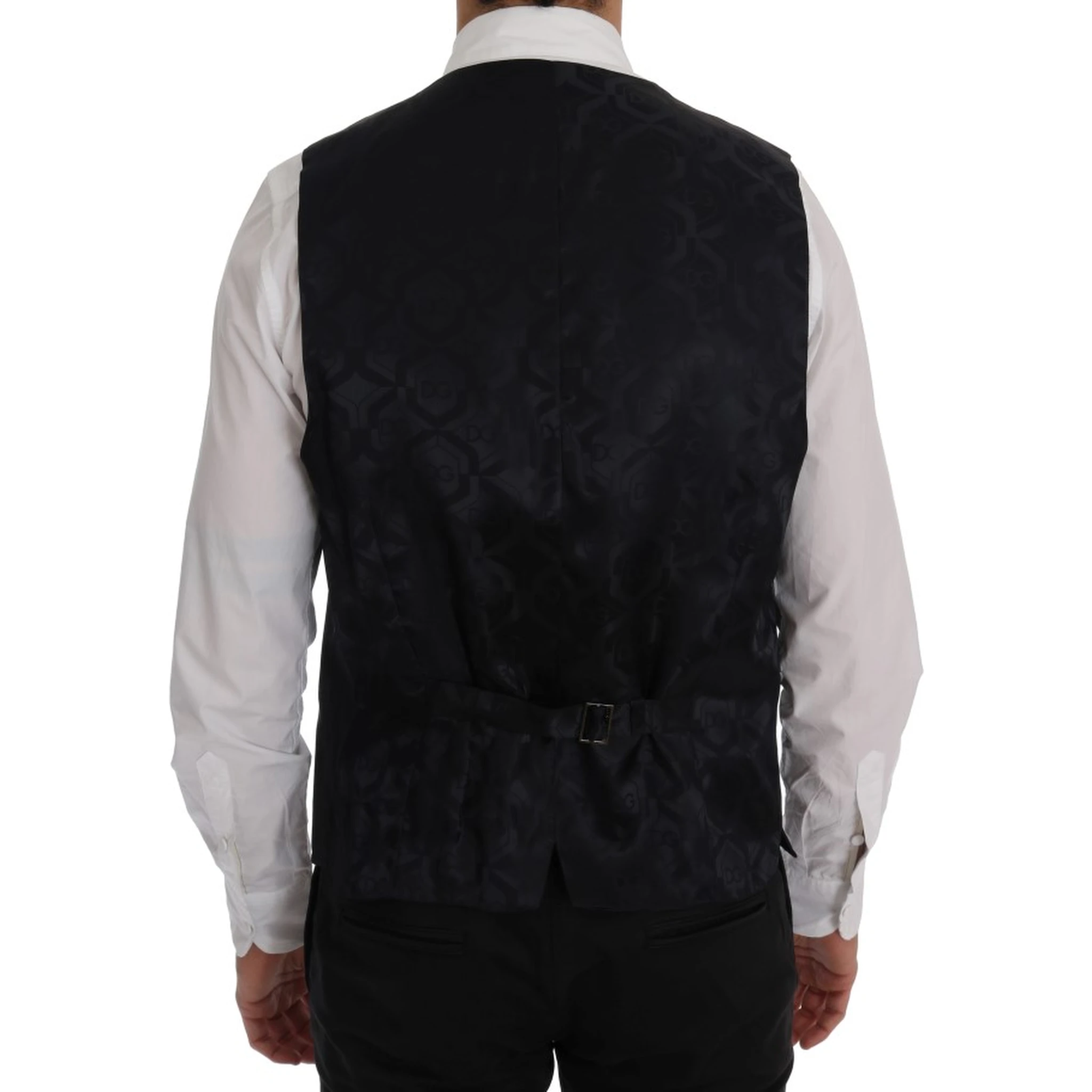 Gray Wool Stretch Vest