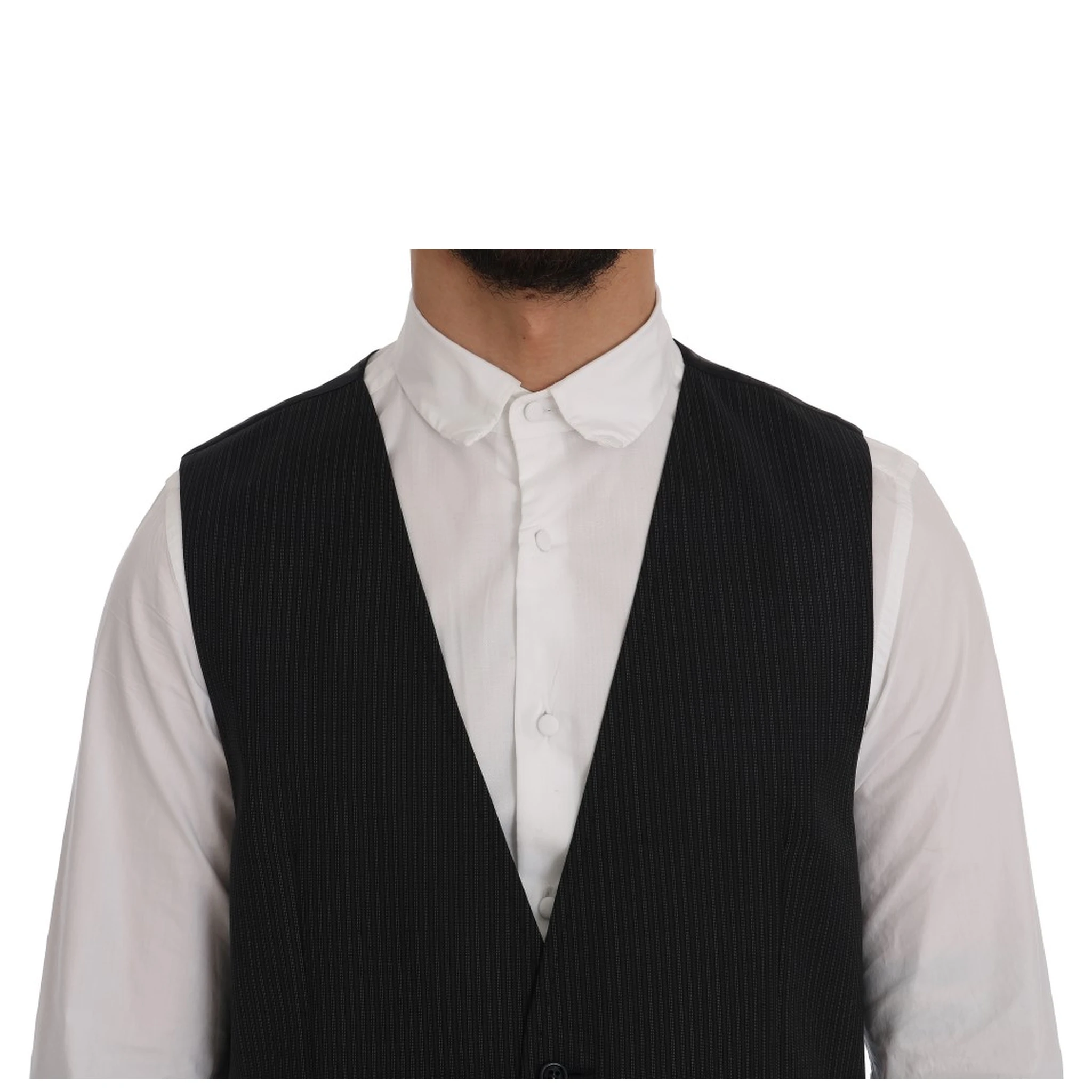 Gray Wool Stretch Vest