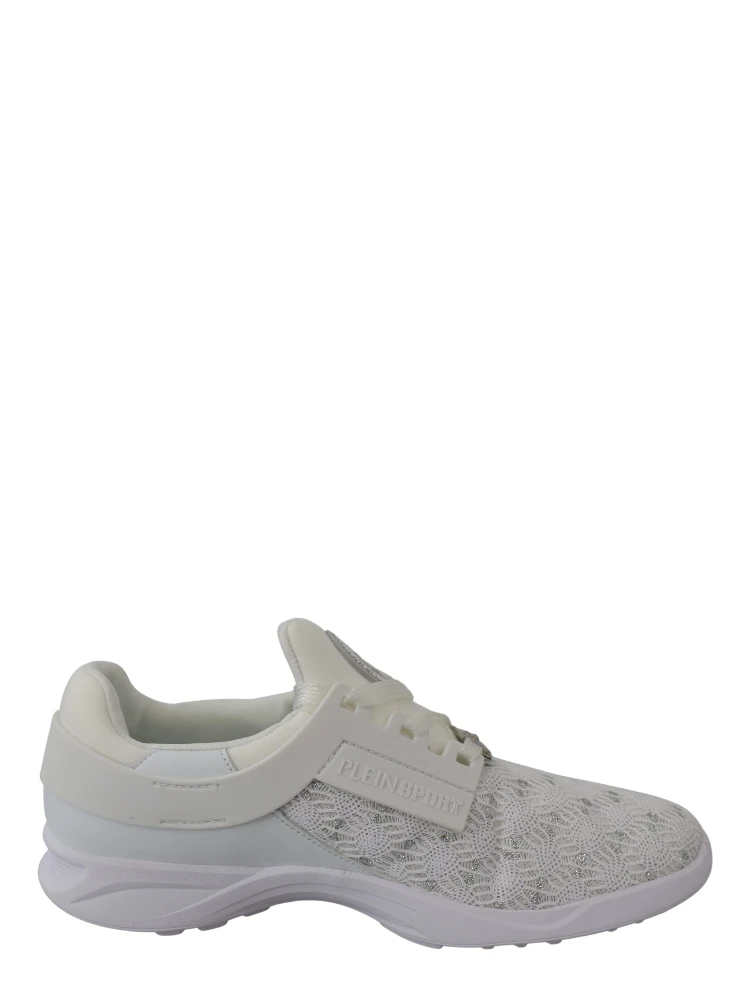 White Polyester Runner Beth Sneakers Shoes alternative