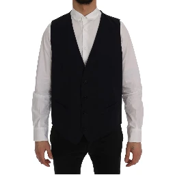 Blue STAFF Wool Stretch Vest