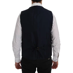 Blue STAFF Wool Stretch Vest