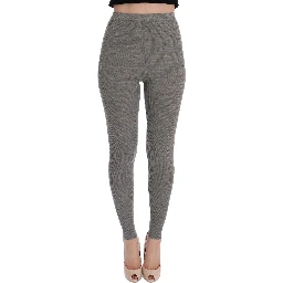 Gray Cashmere Stretch Tights