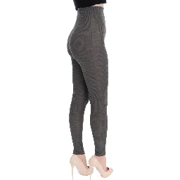 Gray Cashmere Stretch Tights